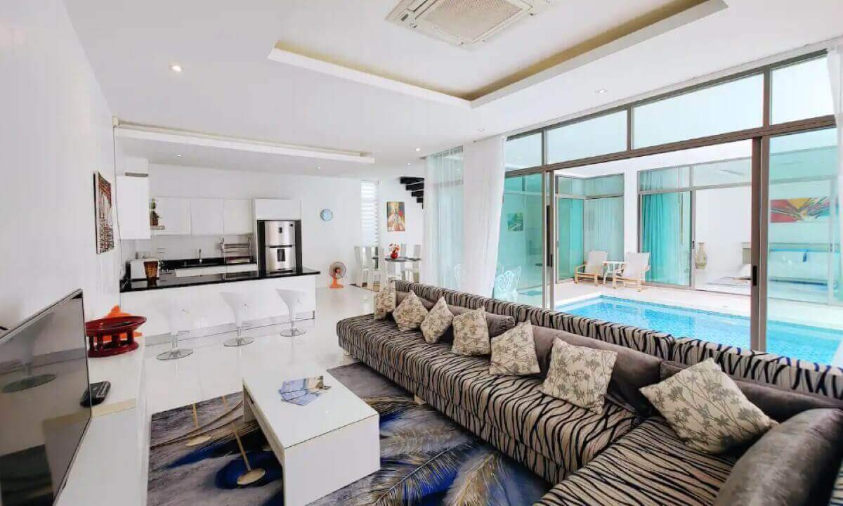 4_to_5_bedroom_modern_pool_villa_for_sale_from_owner_10_minutes_walk_kamala_beach_phuket_thai_residential_open_plan_lounge_living_dining_kitchen